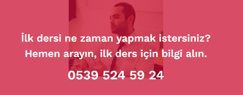 İngilizce özel ders - yüz yüze veya online İngilizce özel dersleri - banner